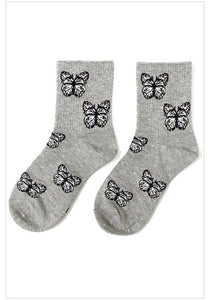 Butterfly Crew Sock